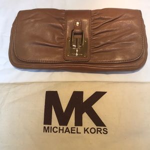 Michael Kors leather clutch